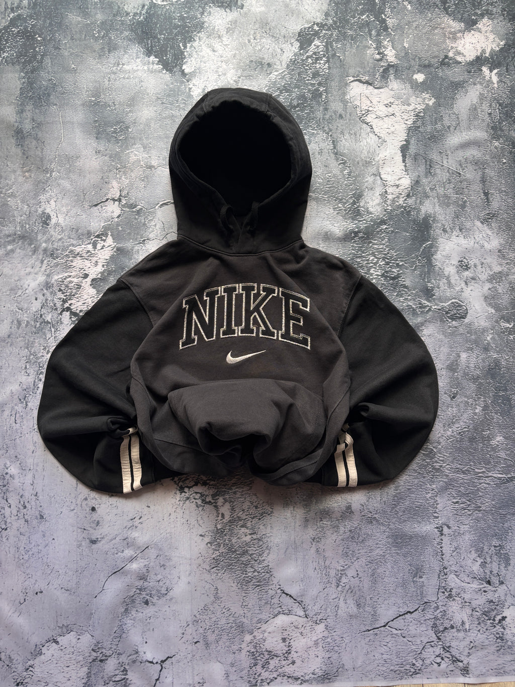 BLUZA HOODIE NIKE CZARNA VINTAGE LATA 90 AMERICAN STREETWEAR