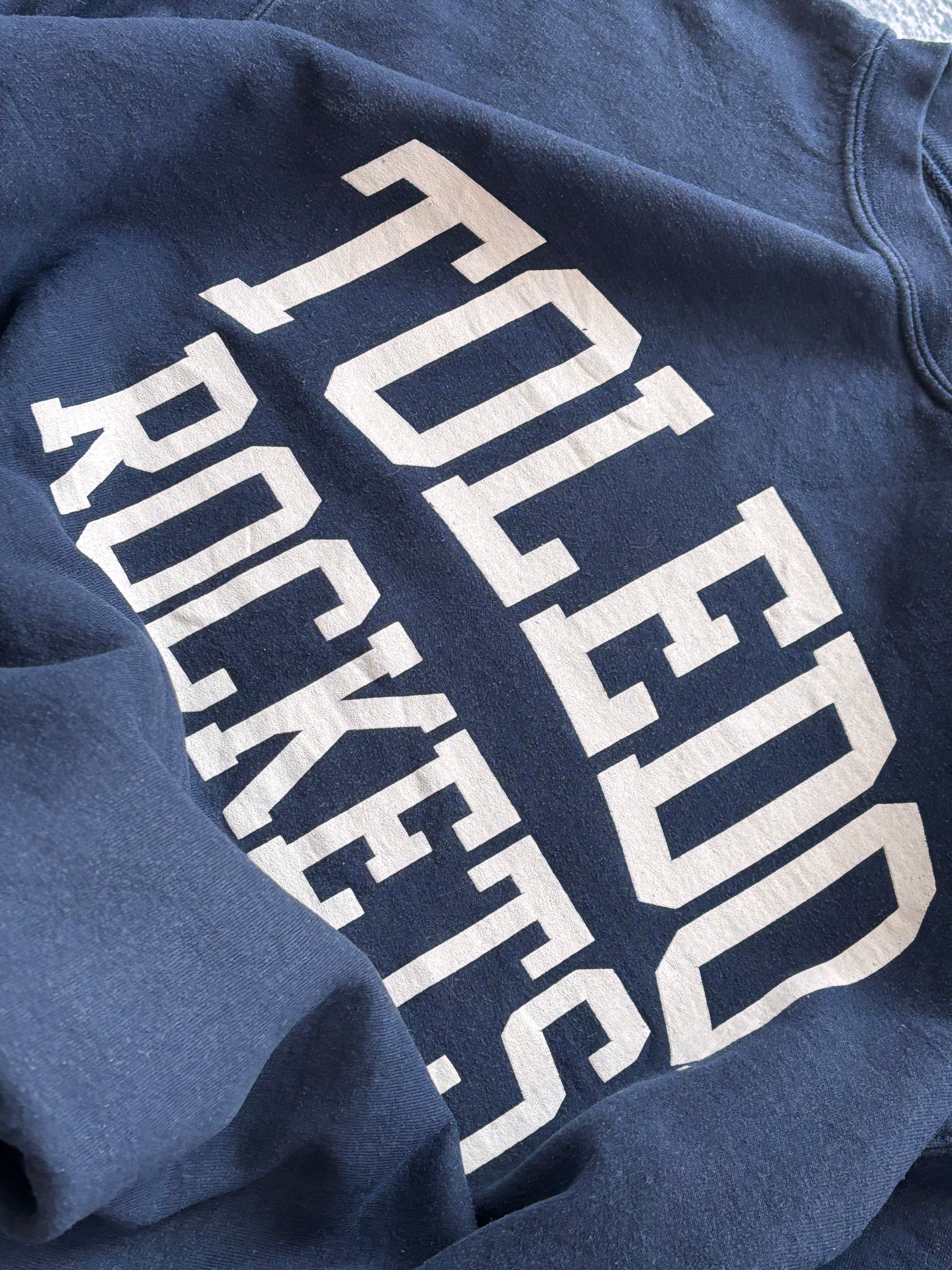 bluza crewneck TOLEDO ROCKETS granatowa vintage oversize