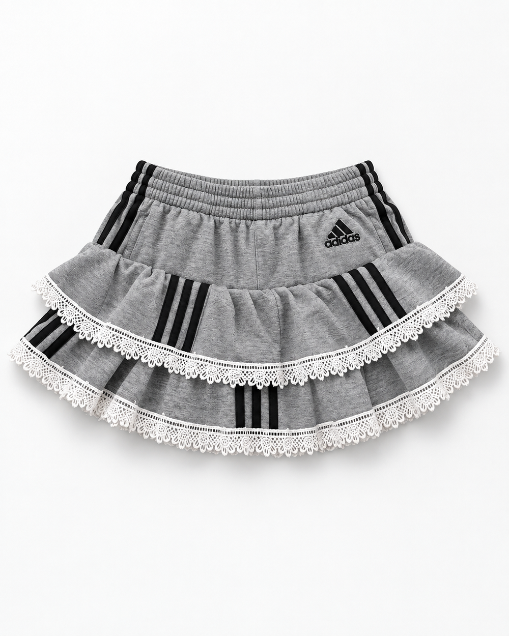 Spódniczka adidas z materiału z drugiego obiegu y2k krótka