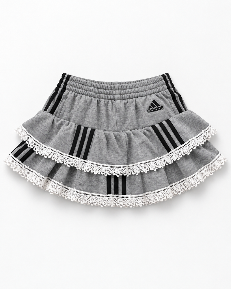 Spódniczka adidas z materiału z drugiego obiegu y2k krótka