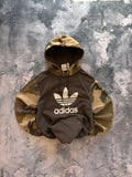 Bluza adidas camo oversize vintage oldschool retro 90s streetwear logo