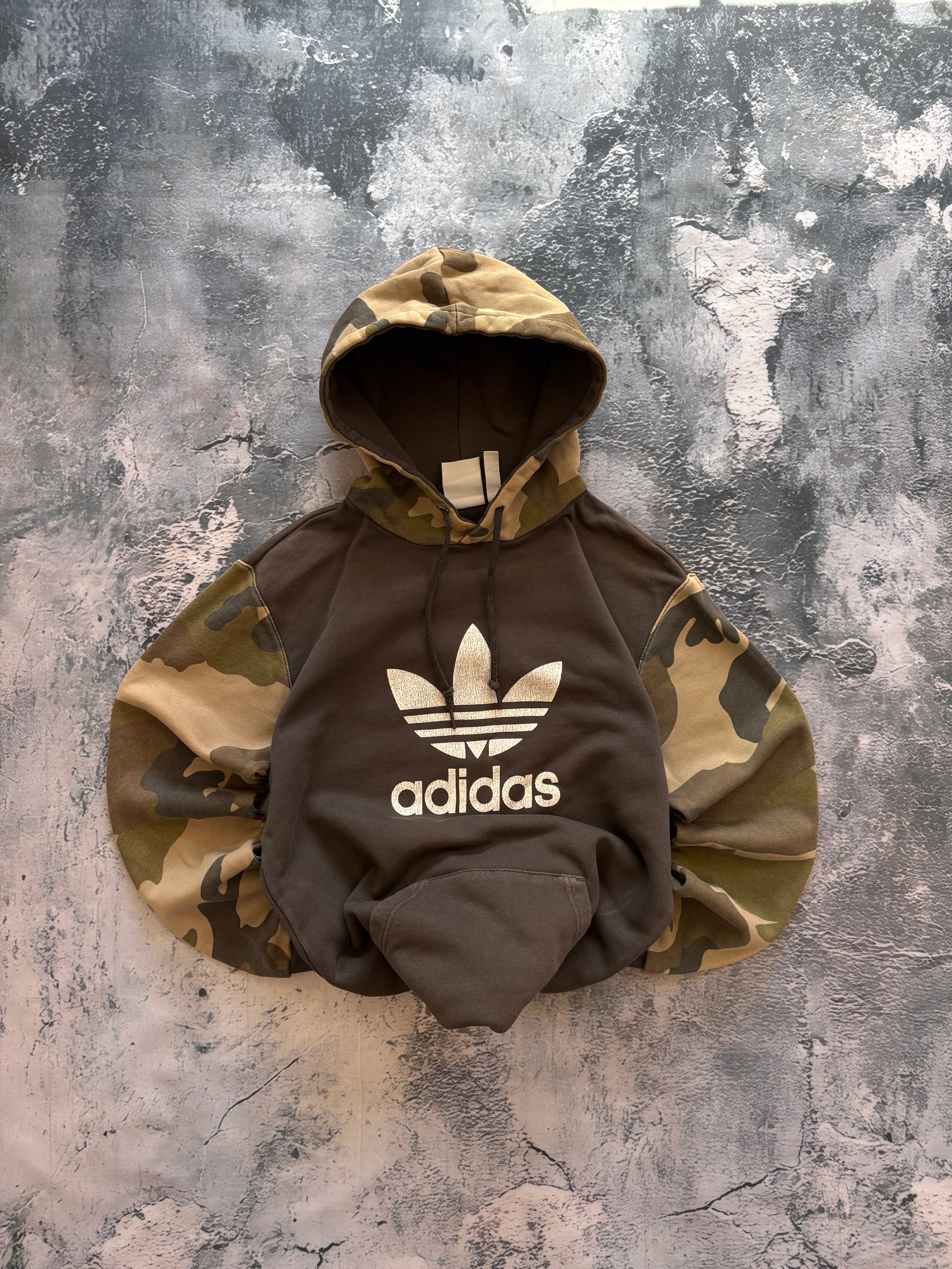 Bluza adidas camo oversize vintage oldschool retro 90s streetwear logo