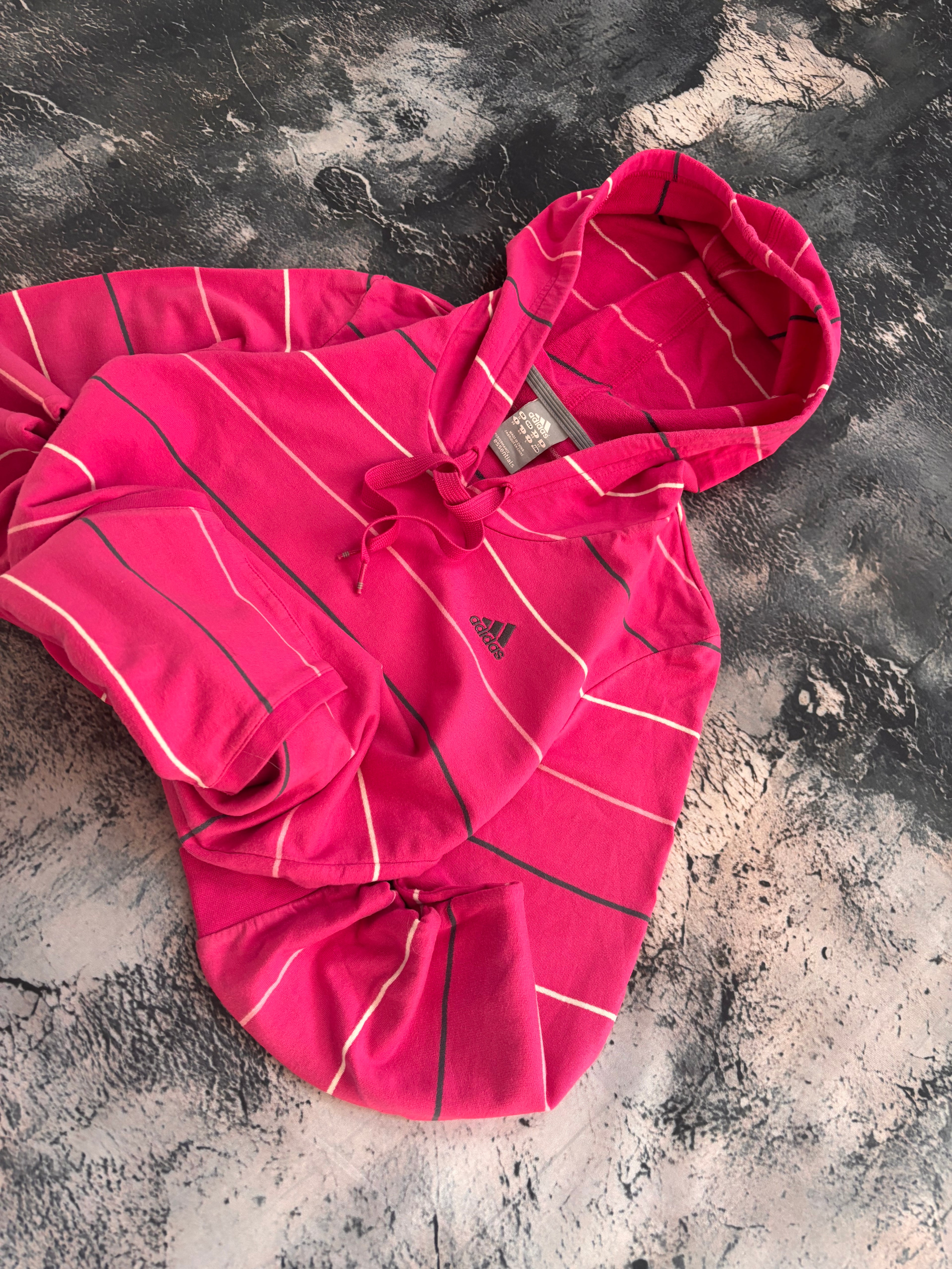 Bluza adidas pink stripes w paski