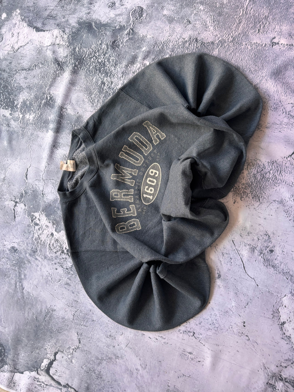bluza crewneck vintage BERMUDA  szara