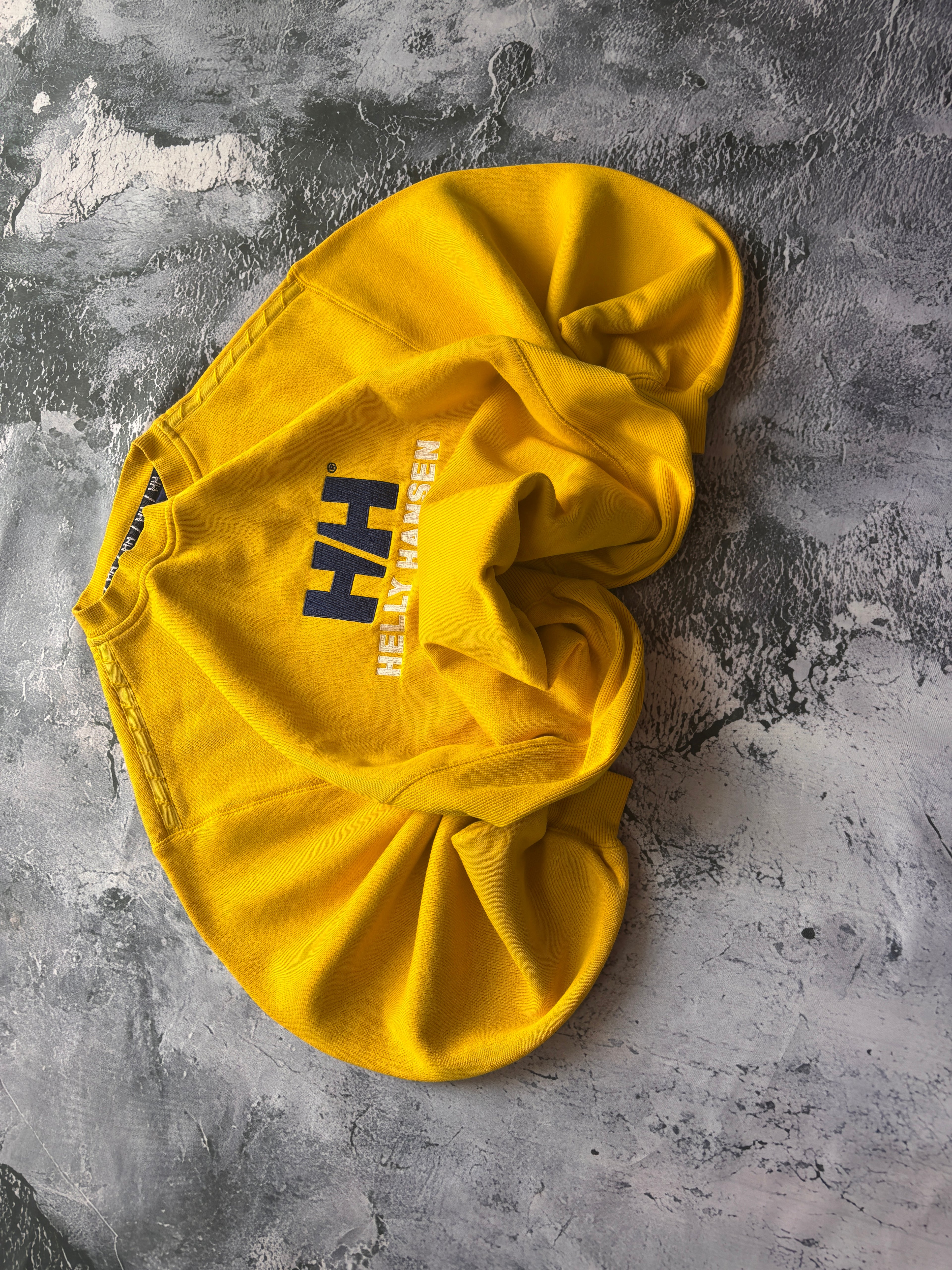 CREWNECK VINTAGE ŻÓŁTY HELLY HANSEN
