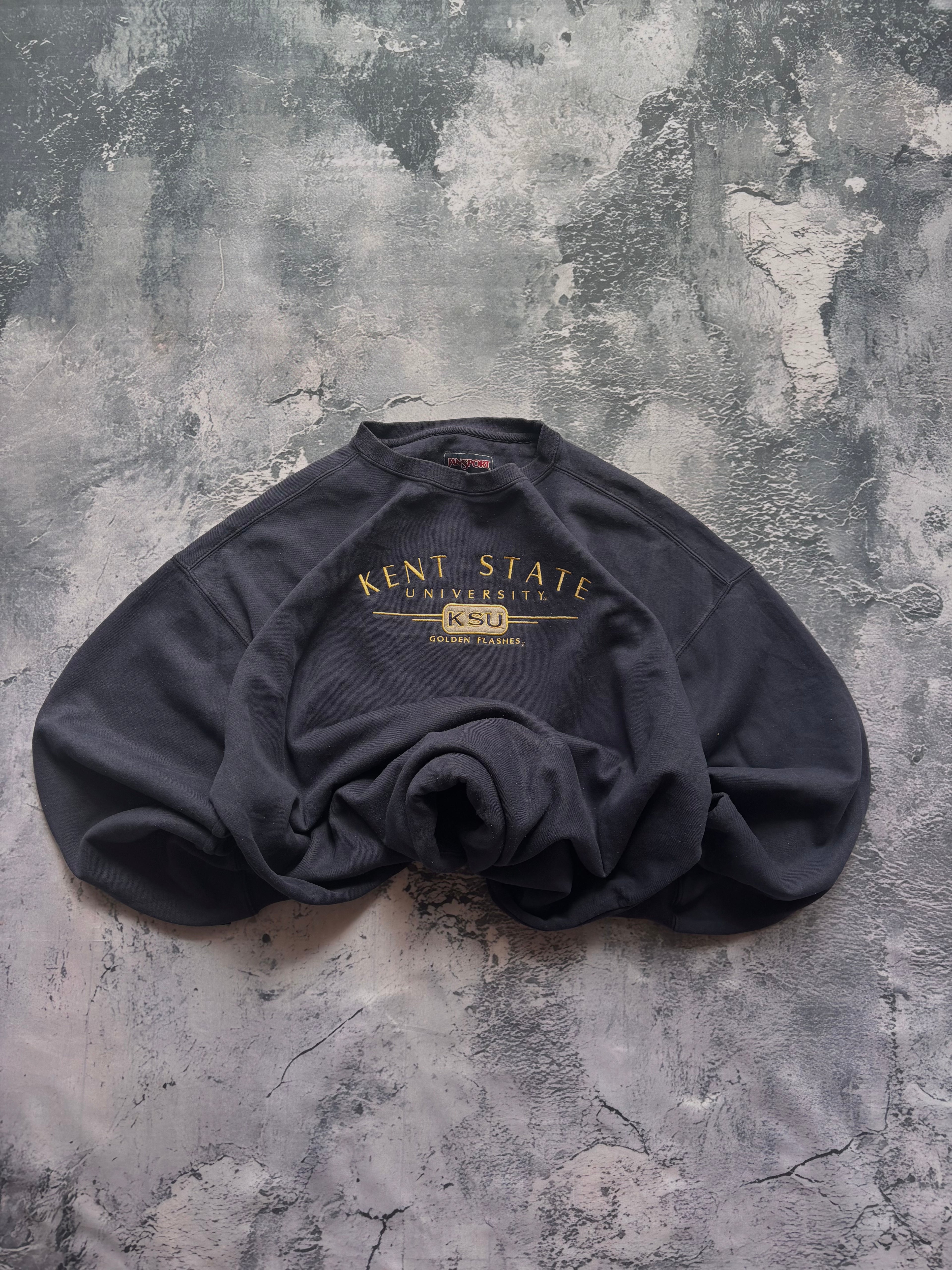 Bluza crewneck oversize boxy w stylu vintage oldschool retro 90s american college JanSport KSU