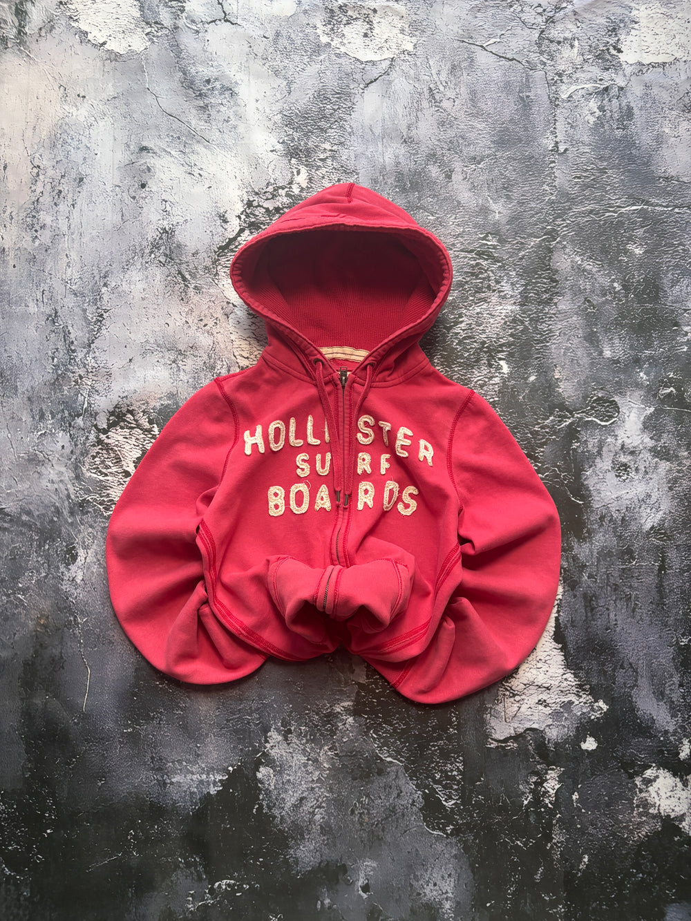 bluza hoodie Hollister retro zip vintage haft napisy oldschool