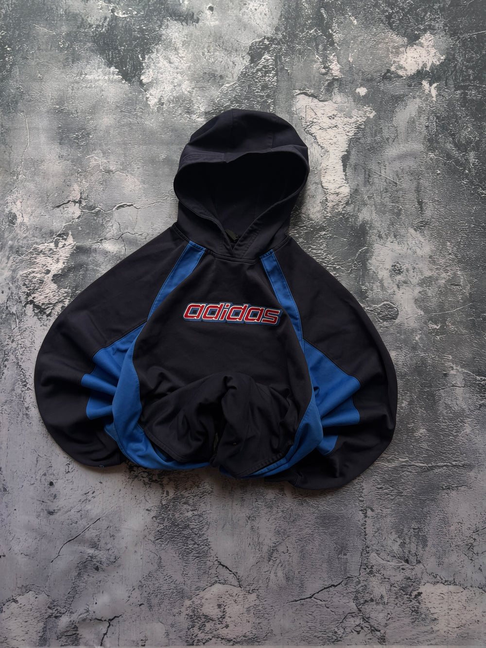 BLUZA SPORTOWA ADIDAS OVERSIZE SPORTOWY MATERIAŁ RETRO AMERICAN STREETWEAR 90S