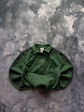BLUZA ZIP HOODIE ADIDAS CIEMNOZIELONA UNIKAT OVERSIZE