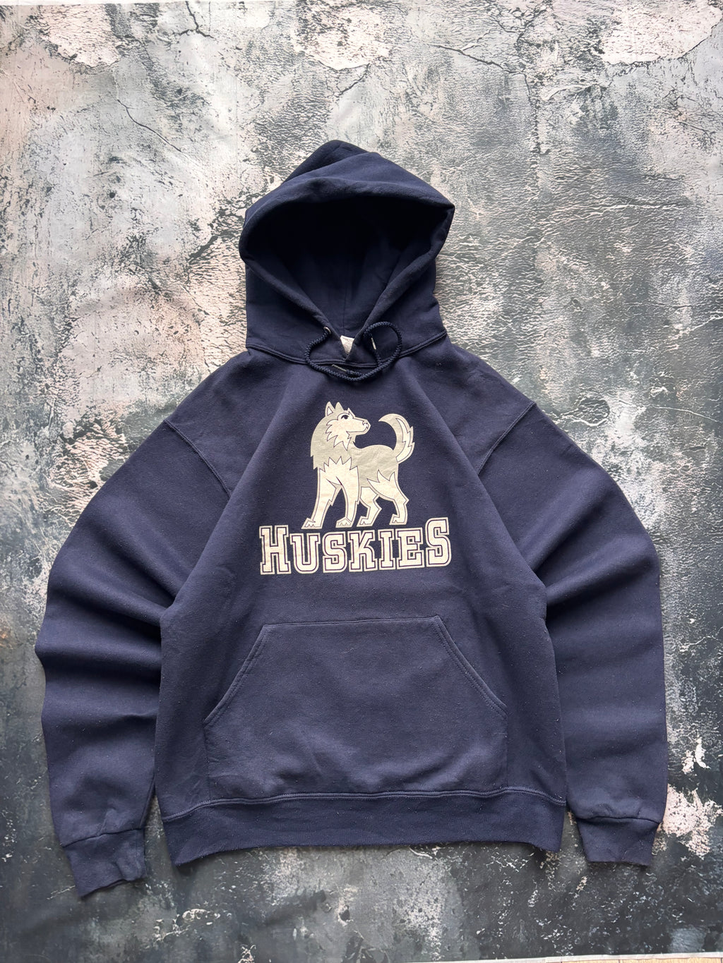 Bluza hoodie granatowa HUSKIES vintage