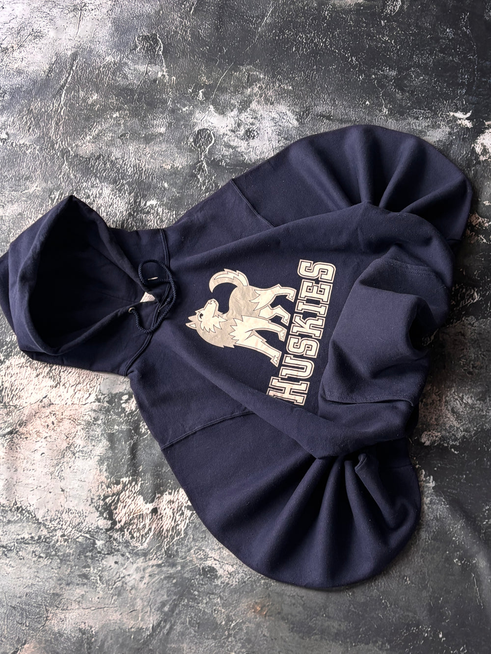 Bluza hoodie granatowa HUSKIES vintage