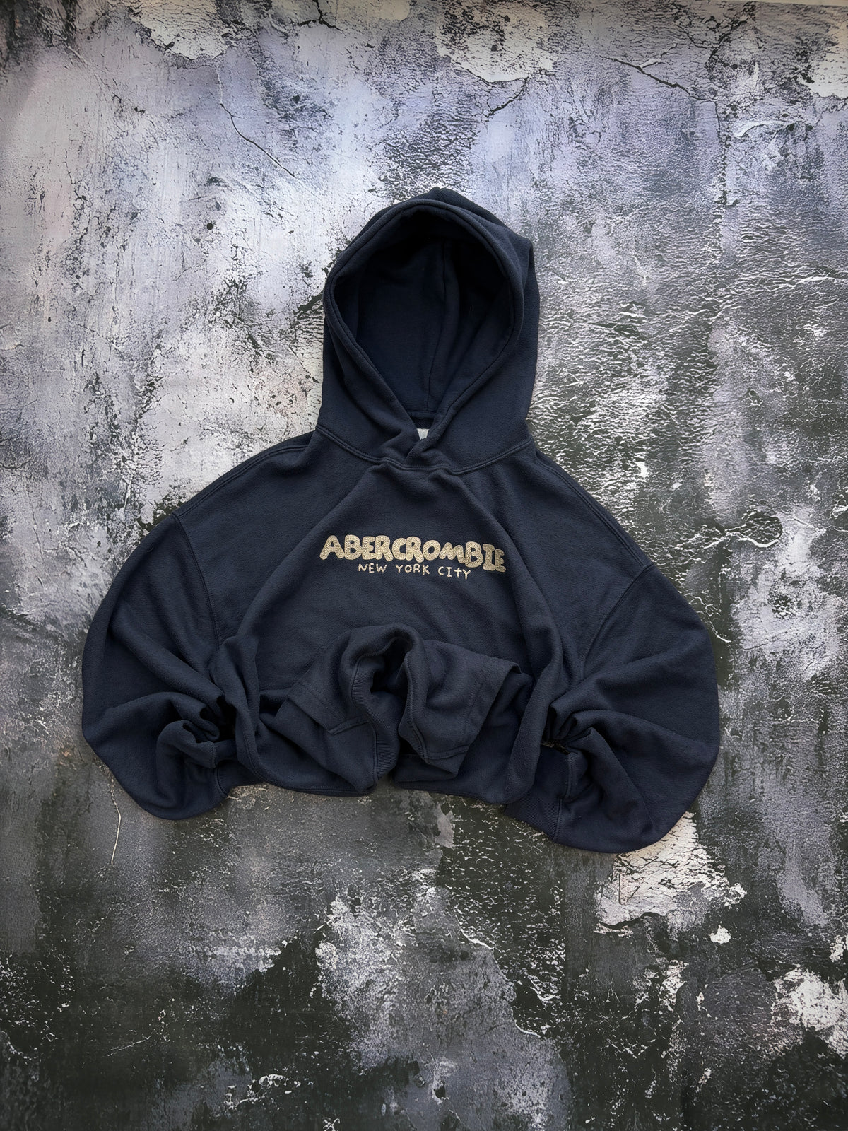 BLUZA HOODIE ABERCROMBIE GRANATOWA