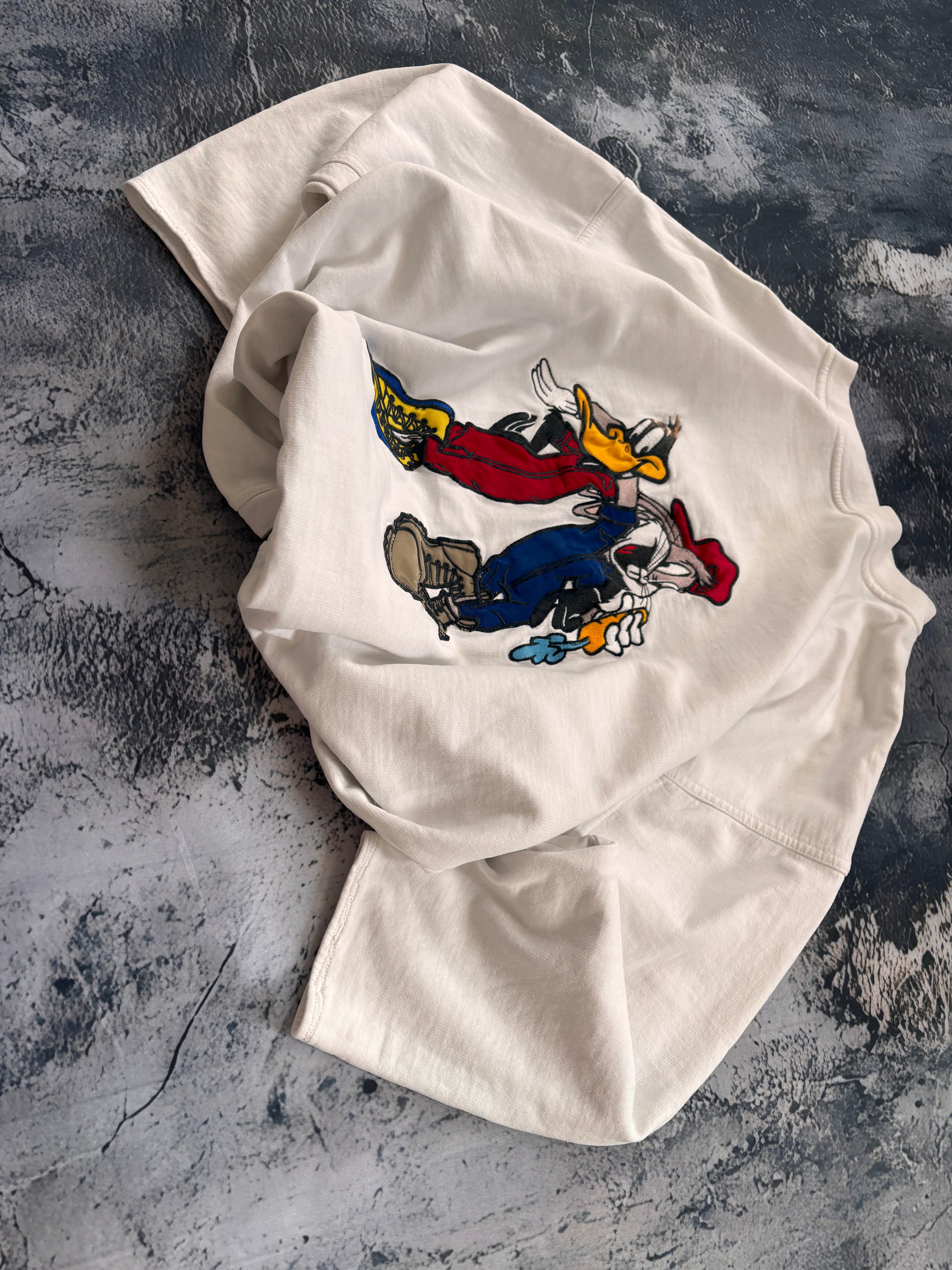 Koszulka longsleeve oversize w stylu vintage oldschool y2k retro 90s streetwear cartoon disney