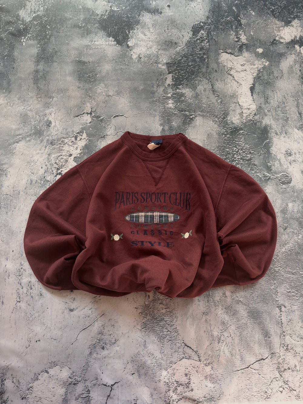 Bluza crewneck oversize w stylu vintage oldschool retro 90s american worn vibe klasyk