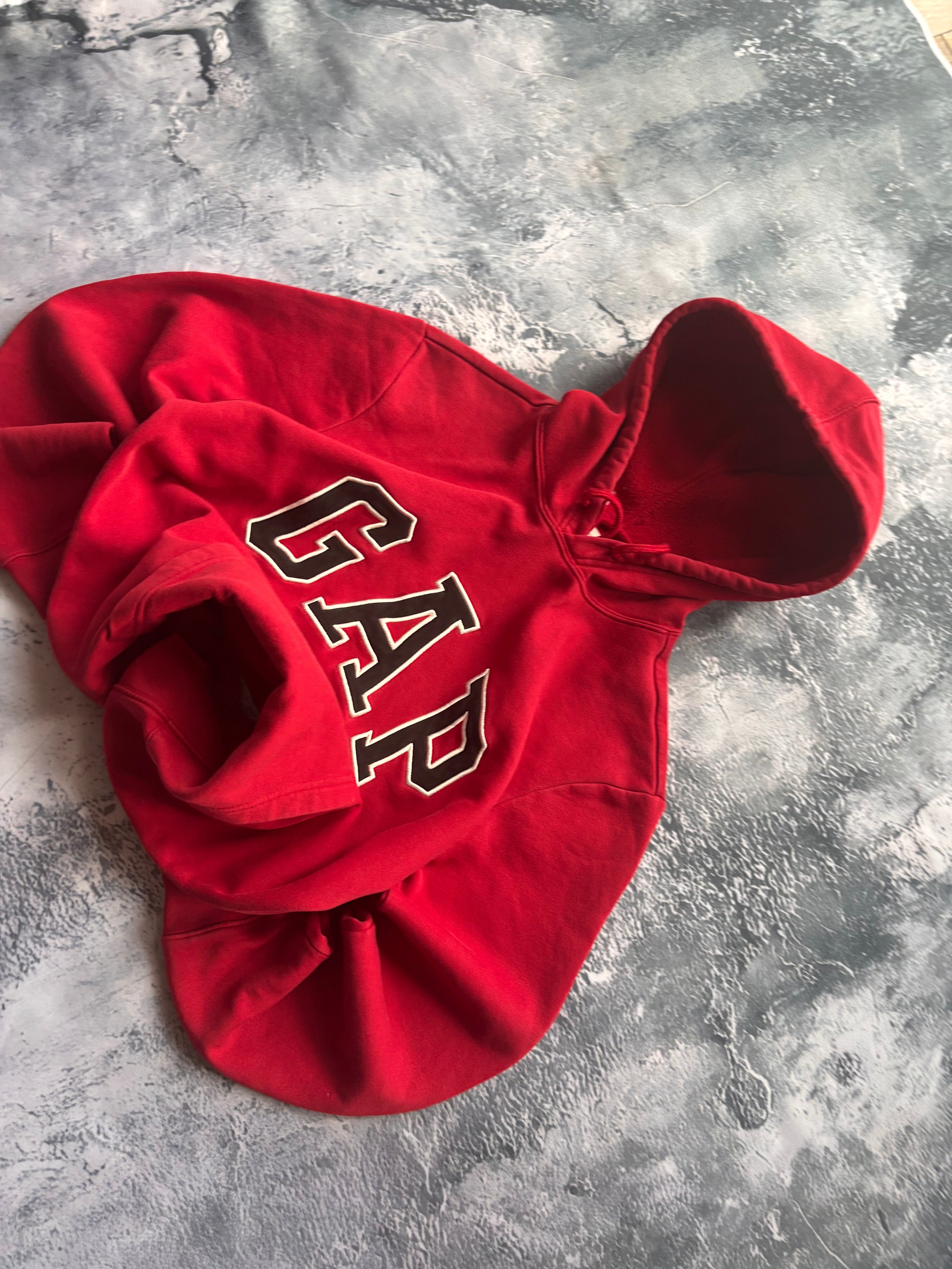 bluza GAP red czerwona basic vintage retro 90s streetwear