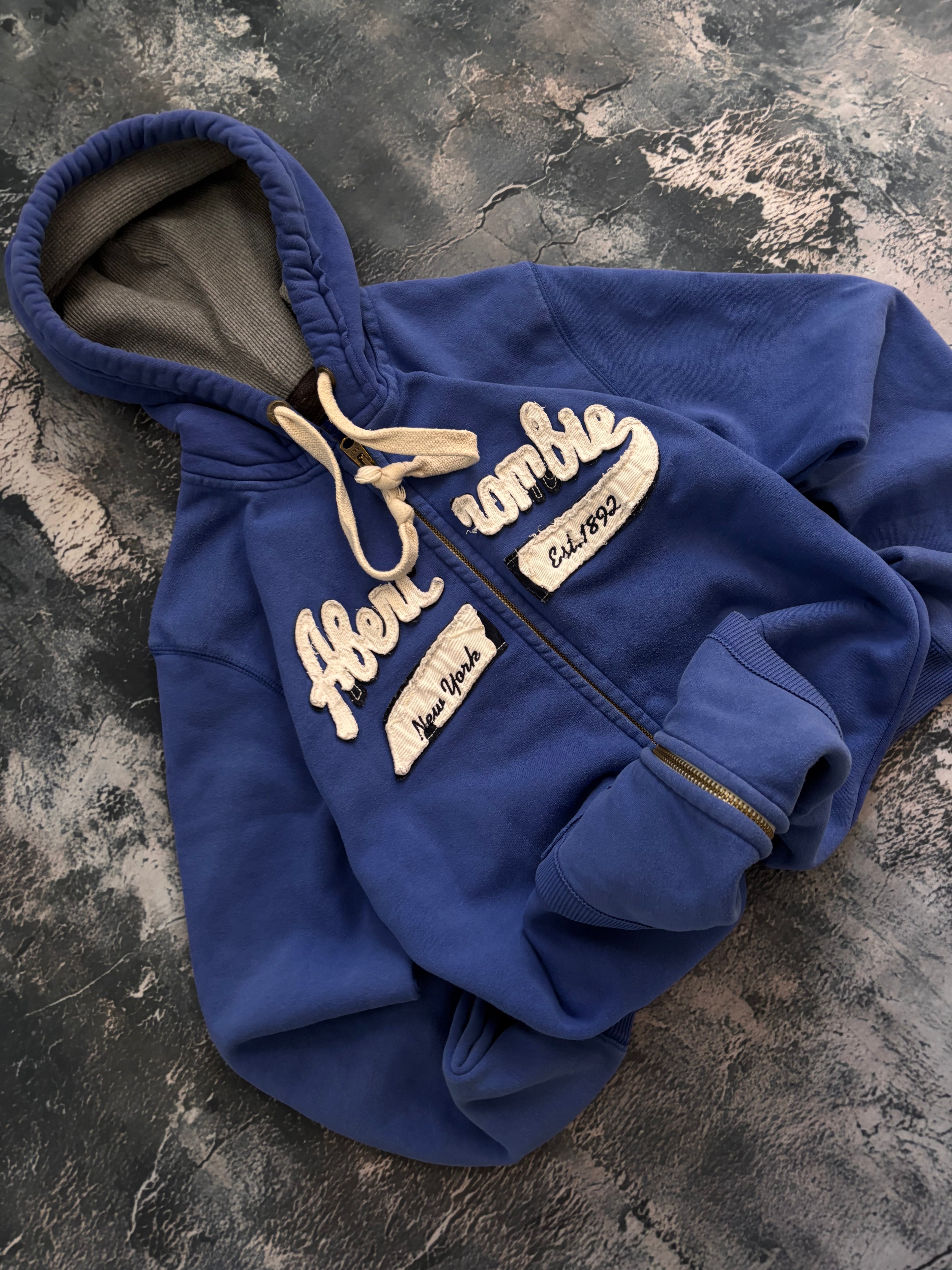 Bluza zip hoodie oversize vintage oldschool retro y2k streetwear abercrombie