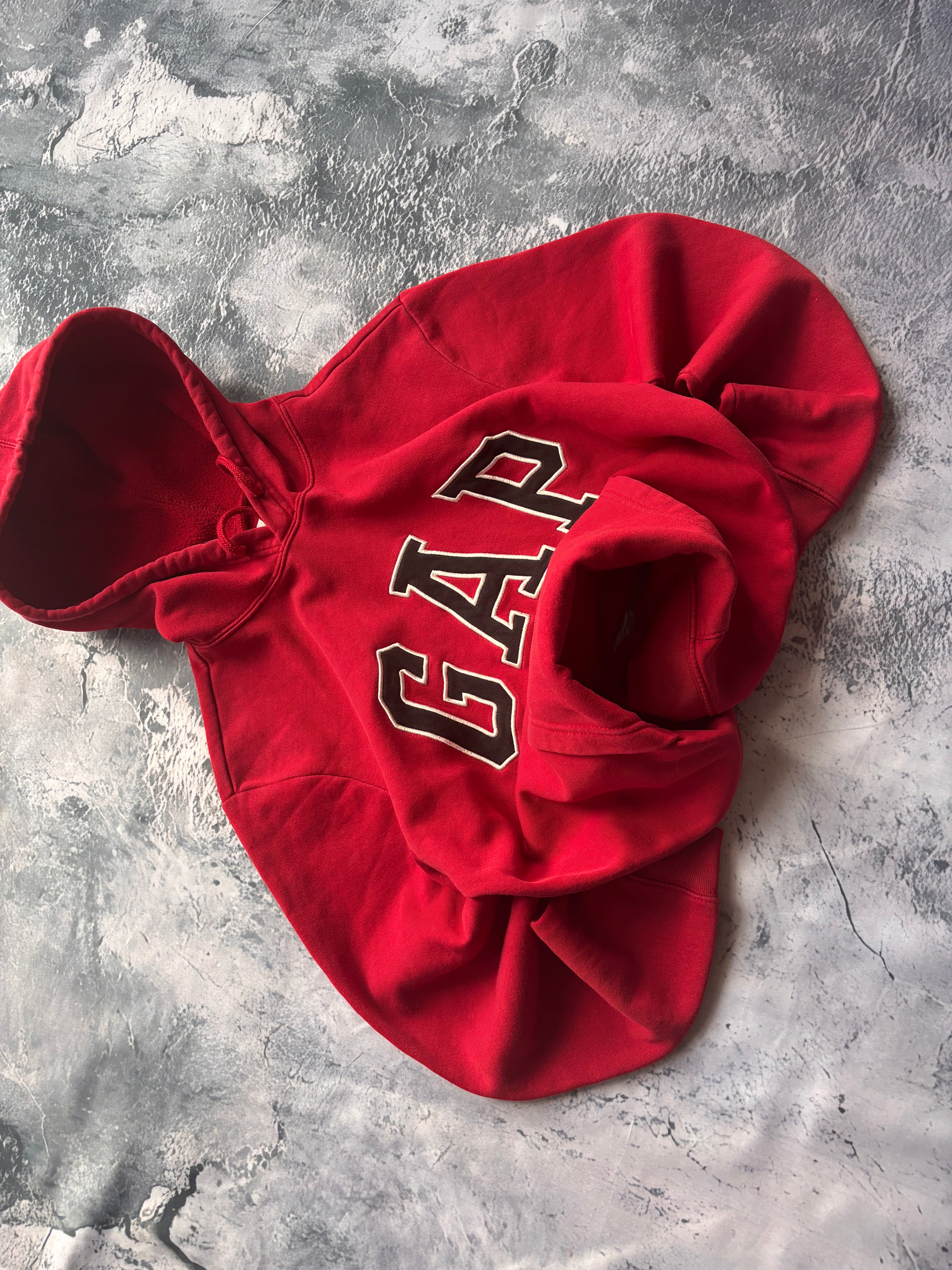 bluza GAP red czerwona basic vintage retro 90s streetwear