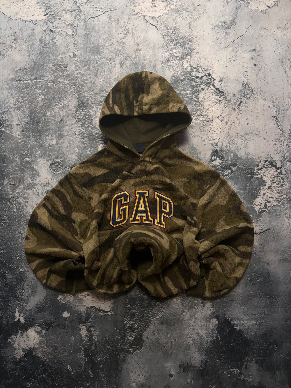 Bluza hoodie gap camo moro polar vintage 90s american military polar