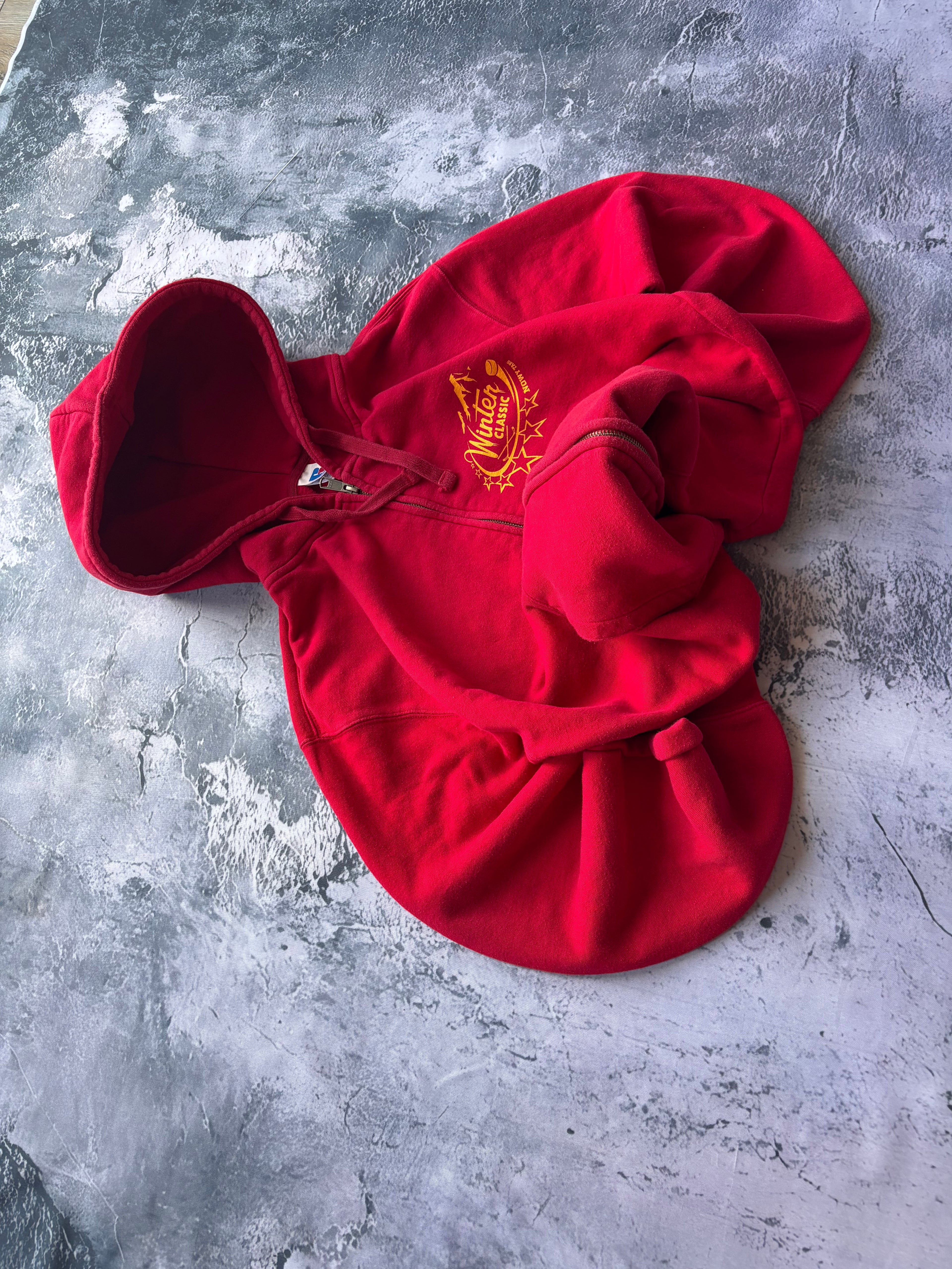 bluza zip hoodie czerwone a wyścigowa USA vintage