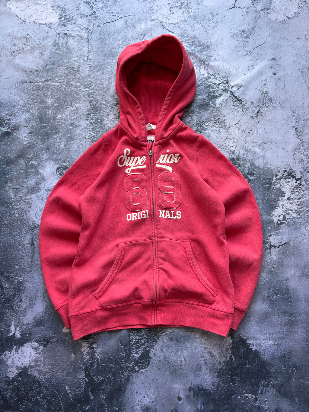 bluza zip hoodie 89 vintage prosty krój