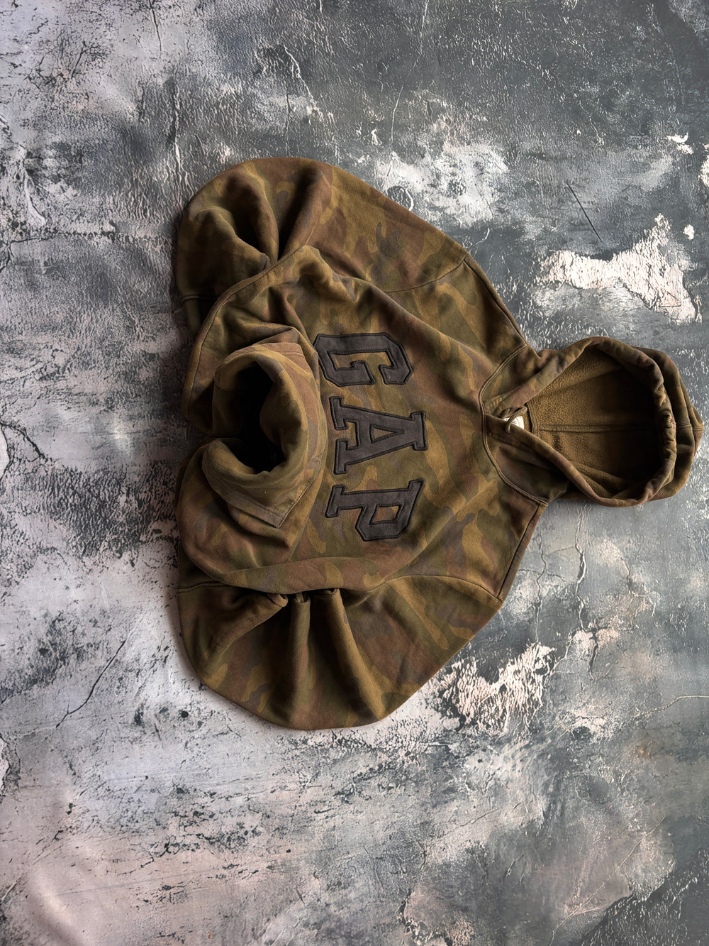 bluza hoodie GAP CAMO MORO oversize