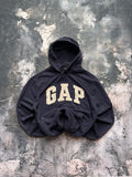BLUZA HOODIE GAP BASIC BIG LOGO GRANATOWA