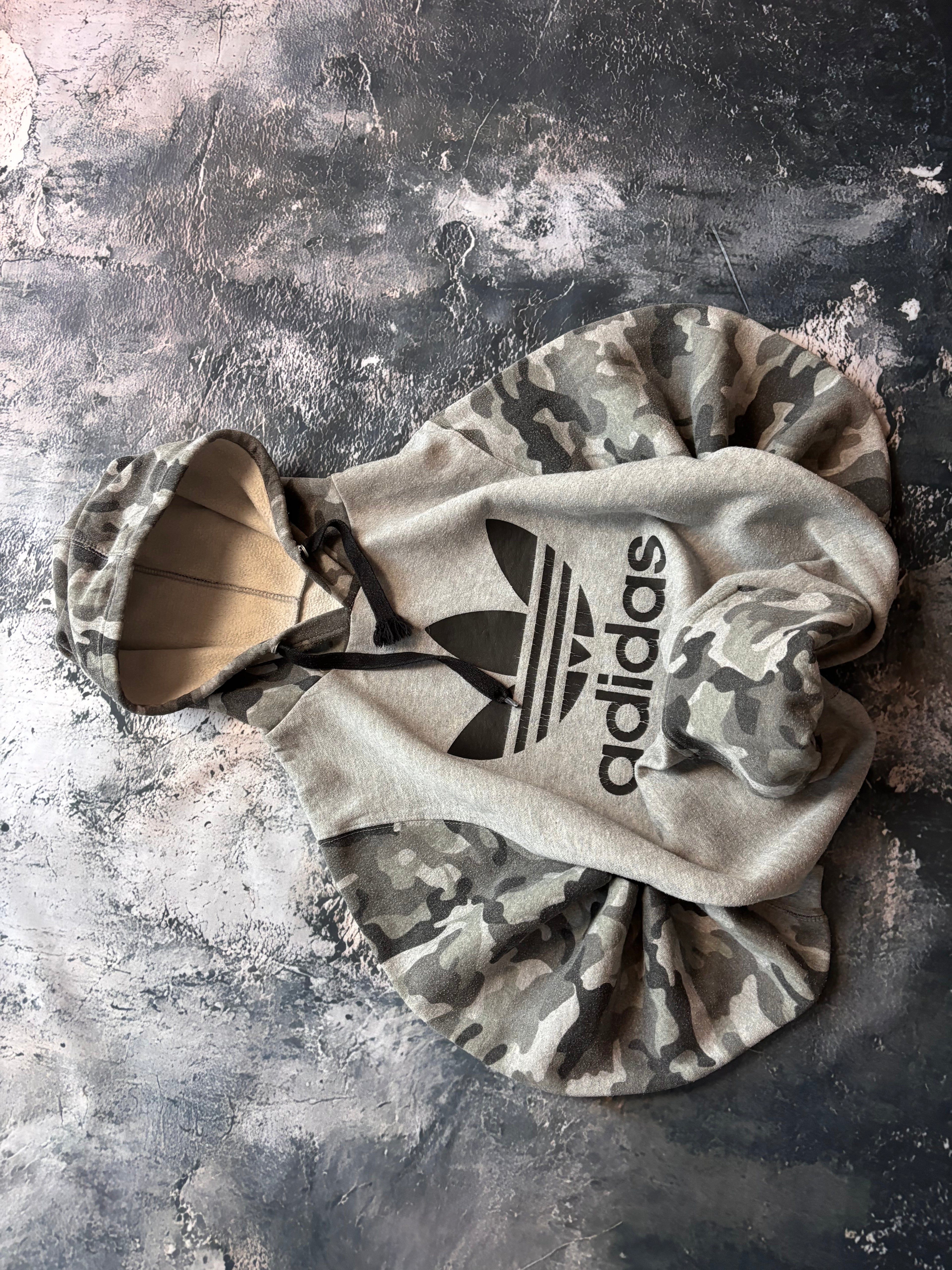bluza hoodie Adidas camo military retro 90s