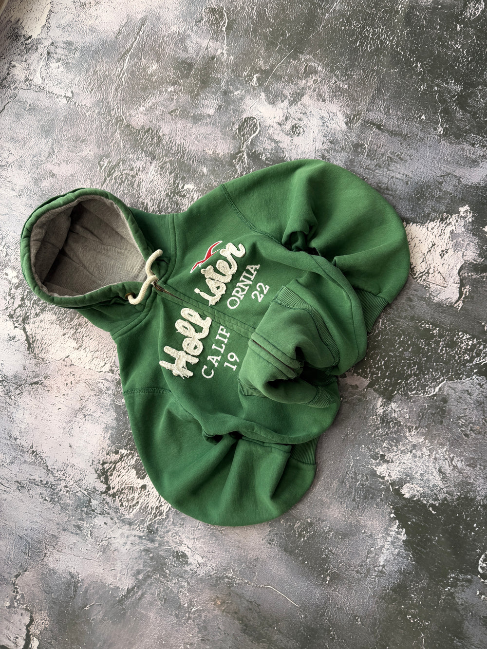 BLUZA ZIP HOODIE HOLLISTER Y2K MILITARY GREEN