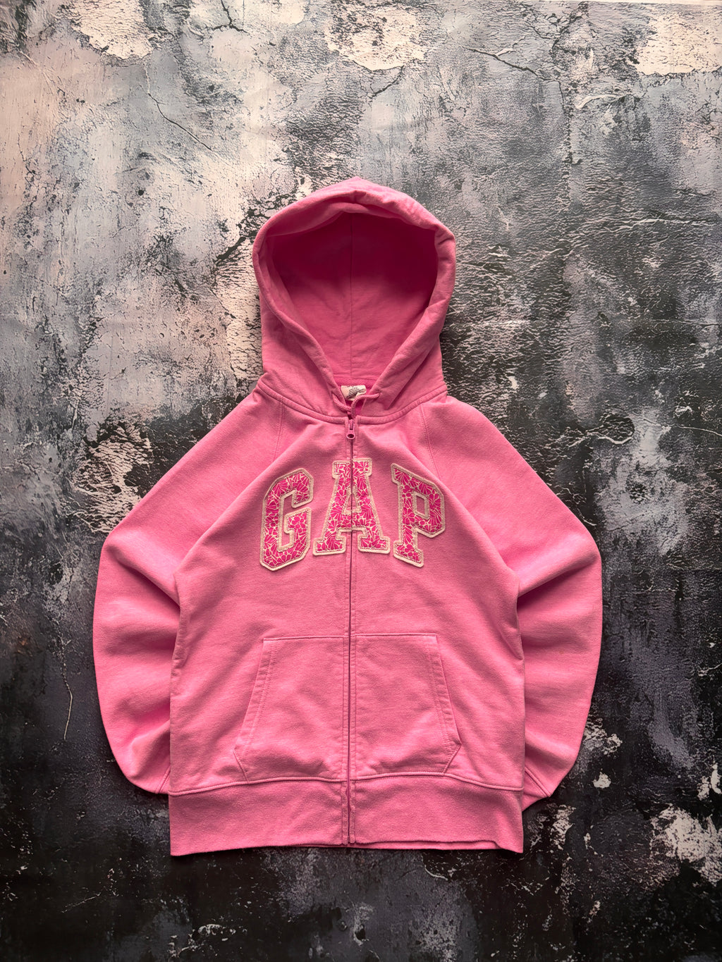 Bluza hoodie pink GAP retro american streetwear 90s prosty krój