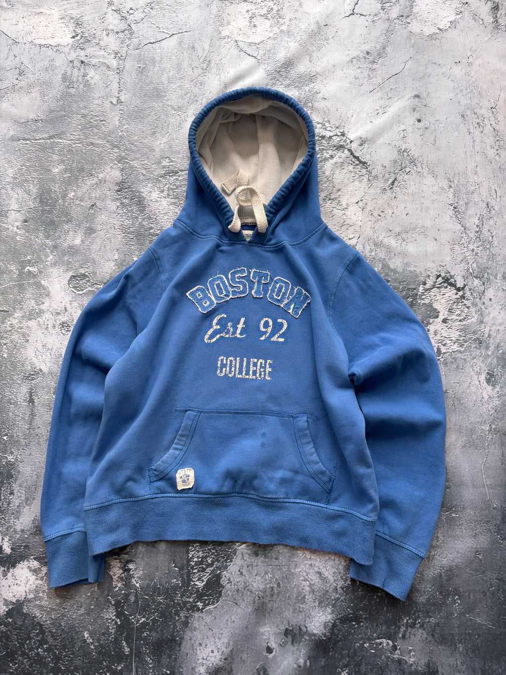 Bluza hoodie niebieska blue BOSTON vintage