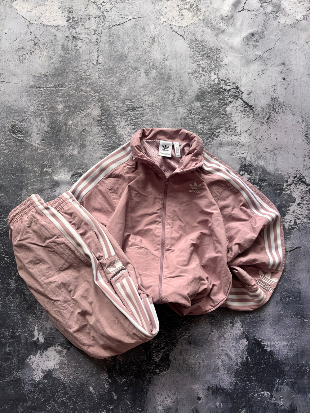 ZESTAW BLUZA + DRESY vintage Adidas pink