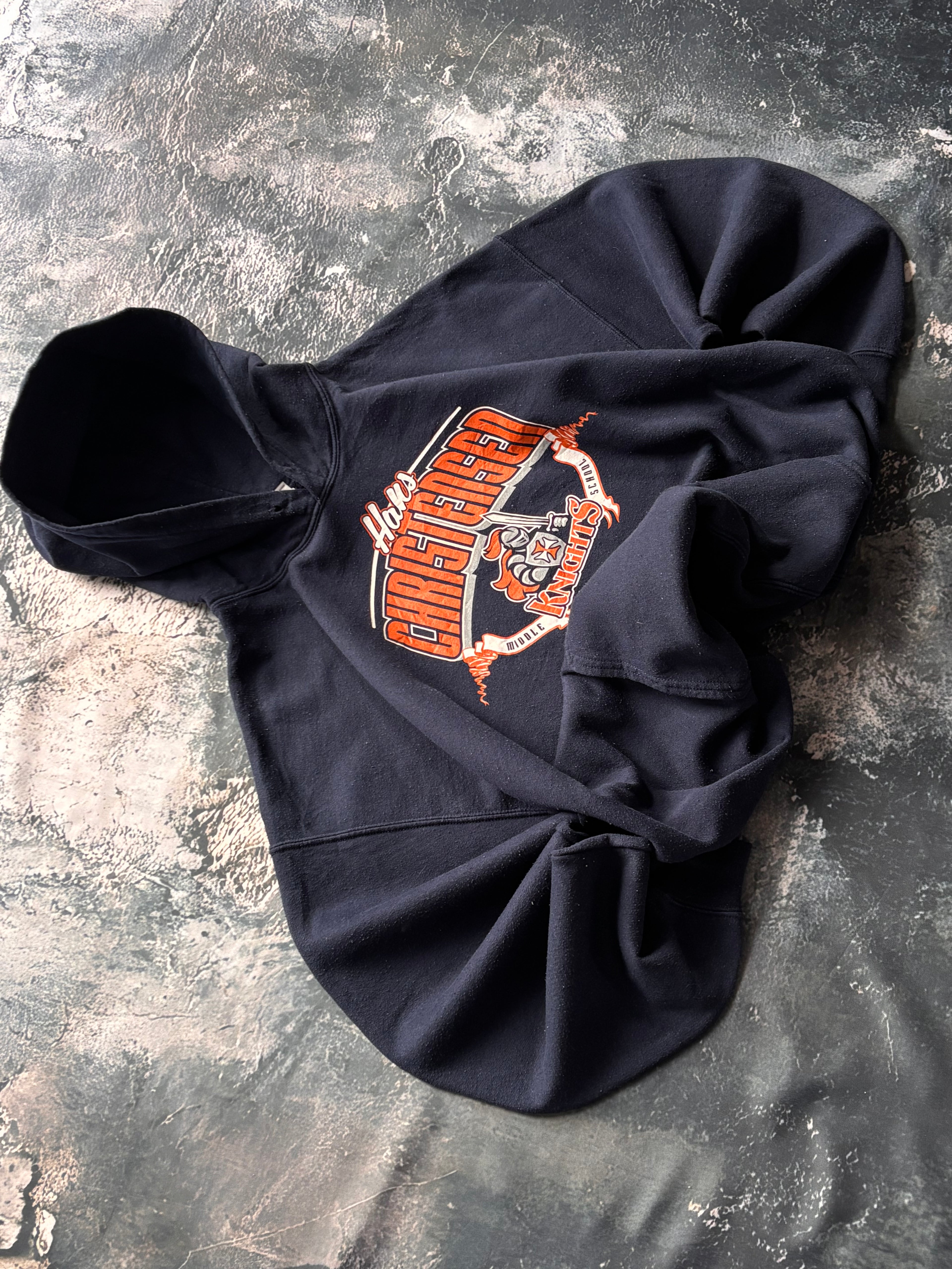 Bluza hoodie uniwersytecka vintage 90s retro