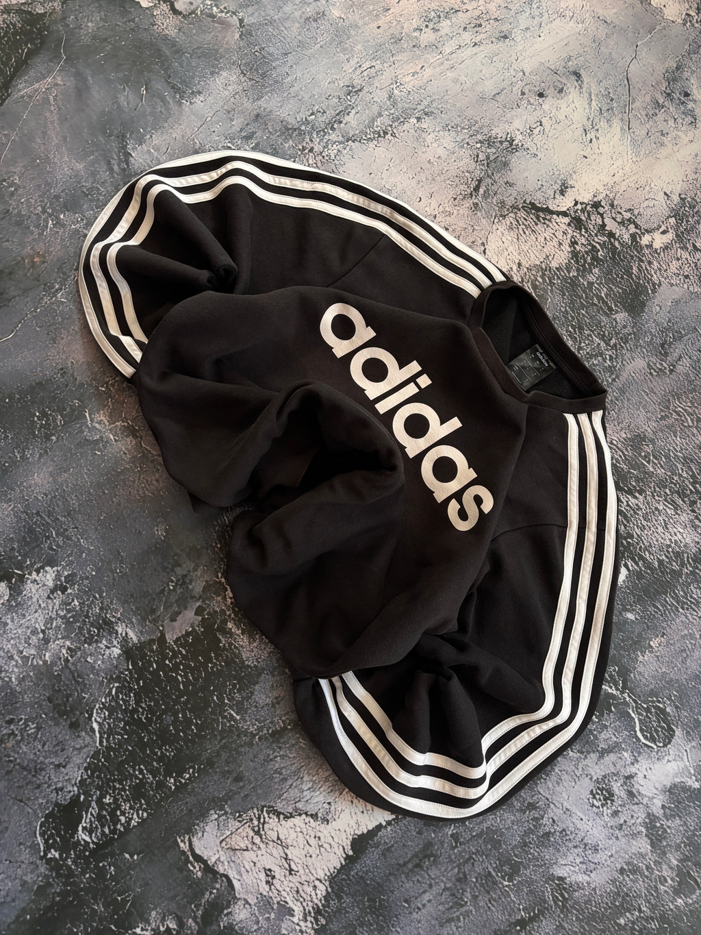 bluza crewneck Adidas czarna black retro american streetwear