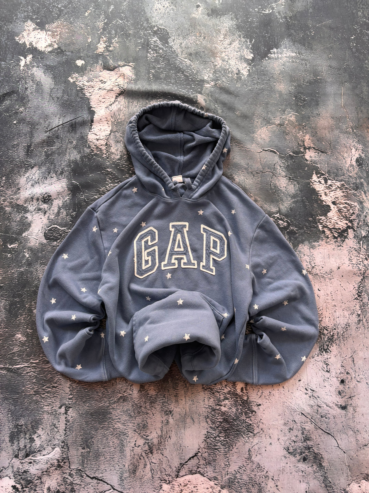 Bluza hoodie Gap y2k w gwiazdki retro vintage american streetwear