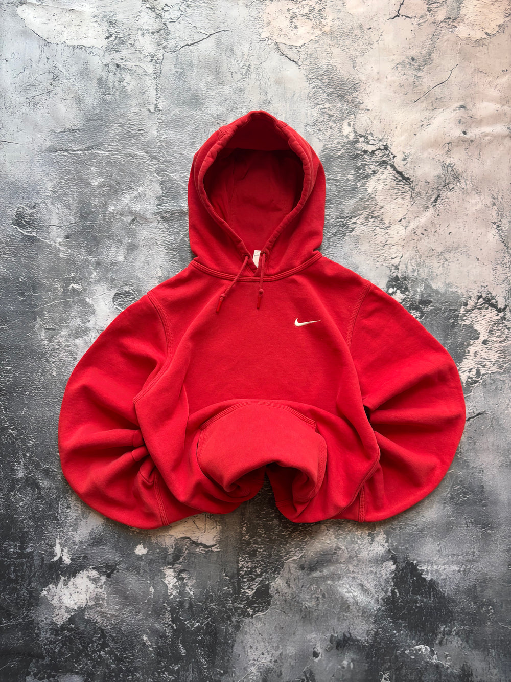 bluza hoodie basic czerwona nike