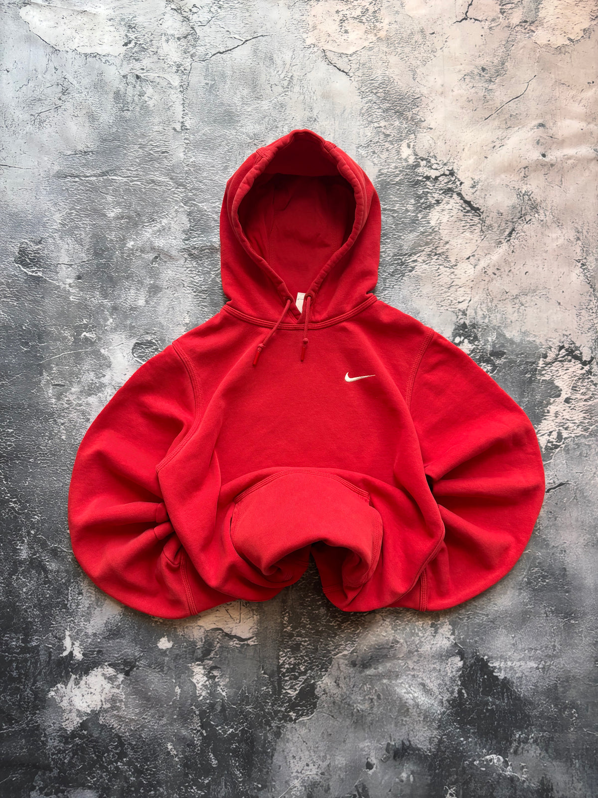 bluza hoodie basic czerwona nike