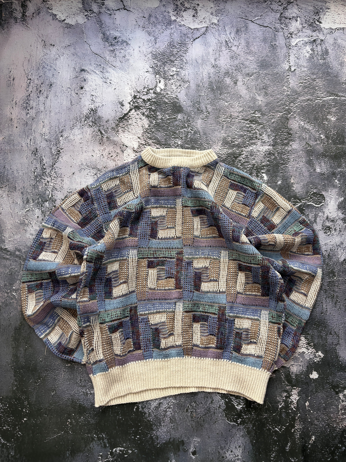 SWETER TEXTURE VINTAGE LATA 90