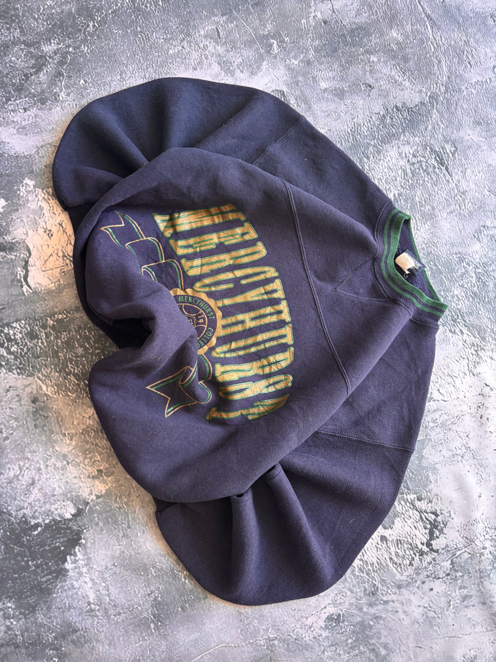 Bluza crewneck JanSport vintage granatowa MERCYHURST