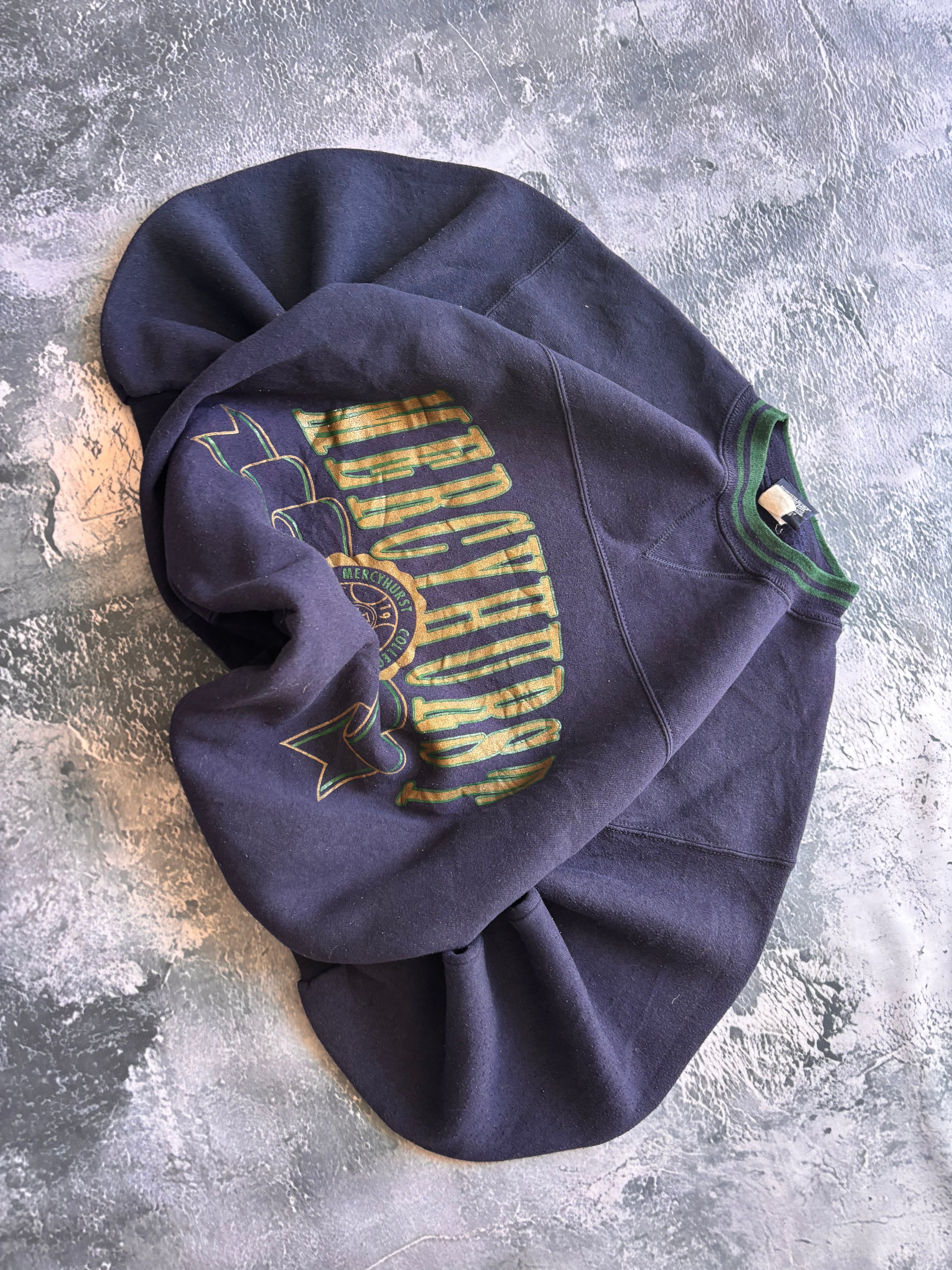 Bluza crewneck JanSport vintage granatowa MERCYHURST