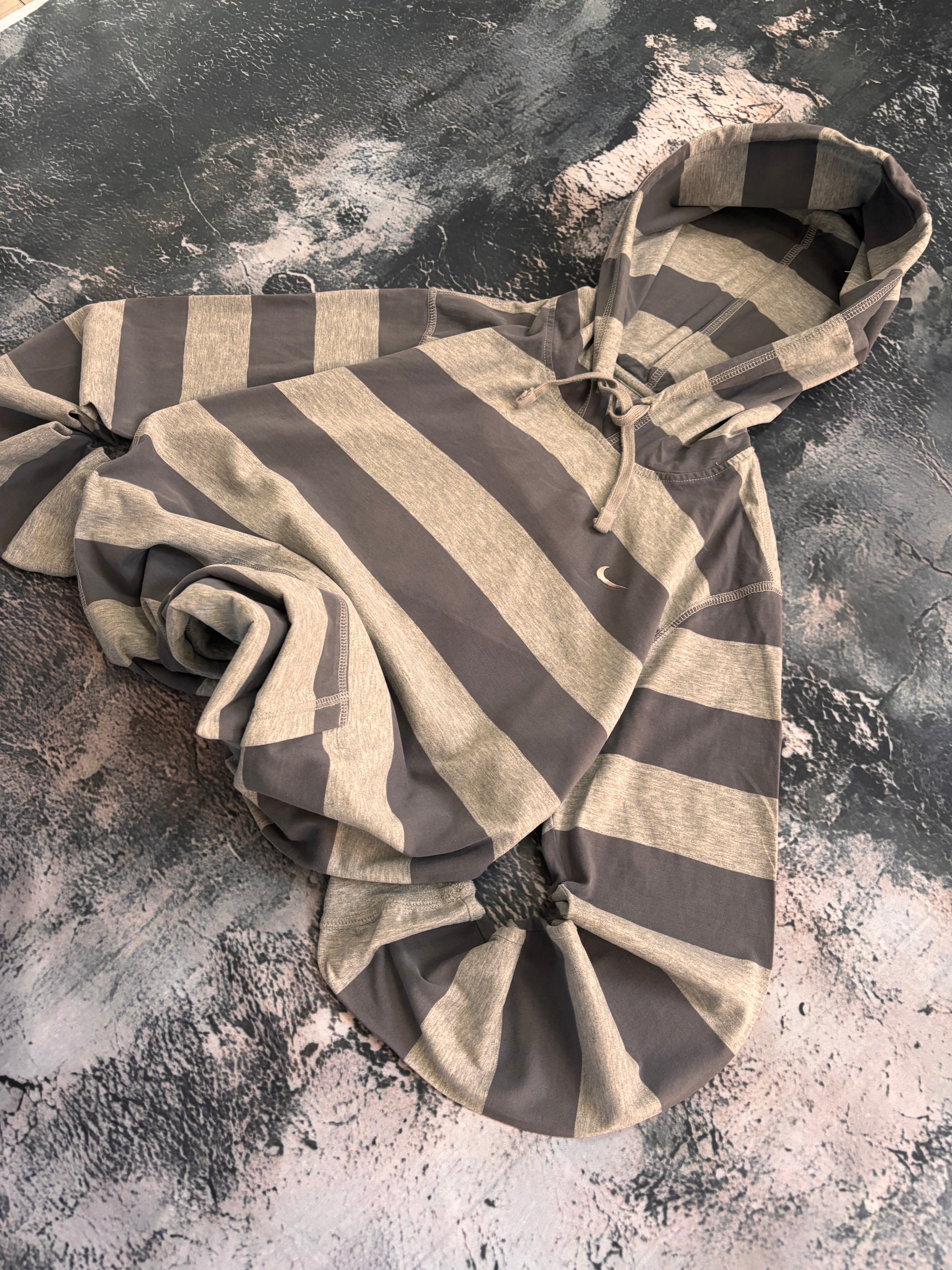 Bluza hoodie oversize Nike w paski striped college basic vintage oldschool retro 90s streetwear