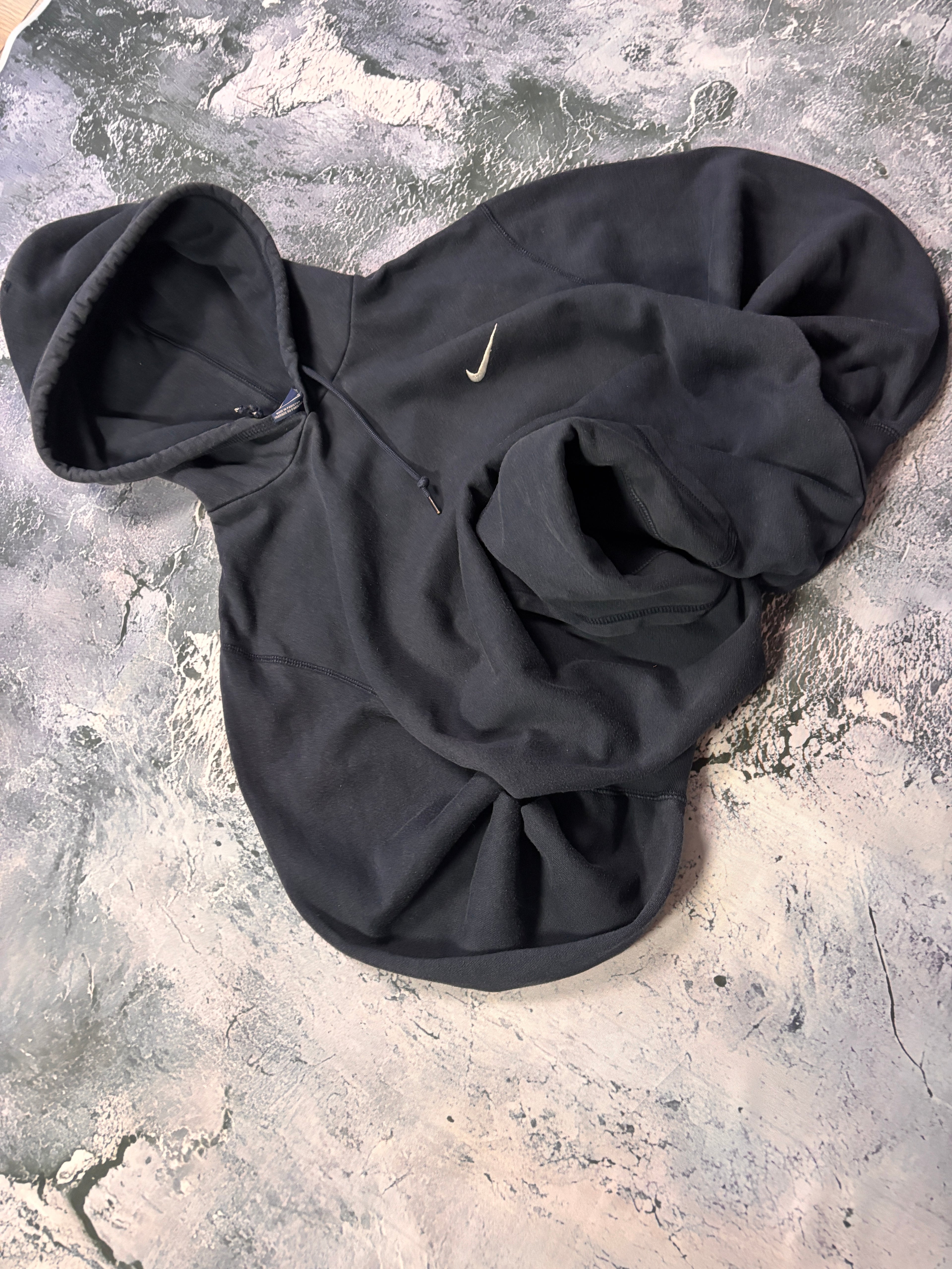 BLUZA NIKE BASIC HOODIE GRANATOWA RETRO