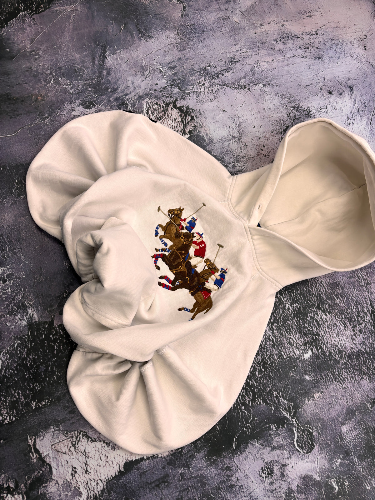 BLUZA HOODIE RALPH LAUREN RALPH LAUREN VINTAGE HAFT