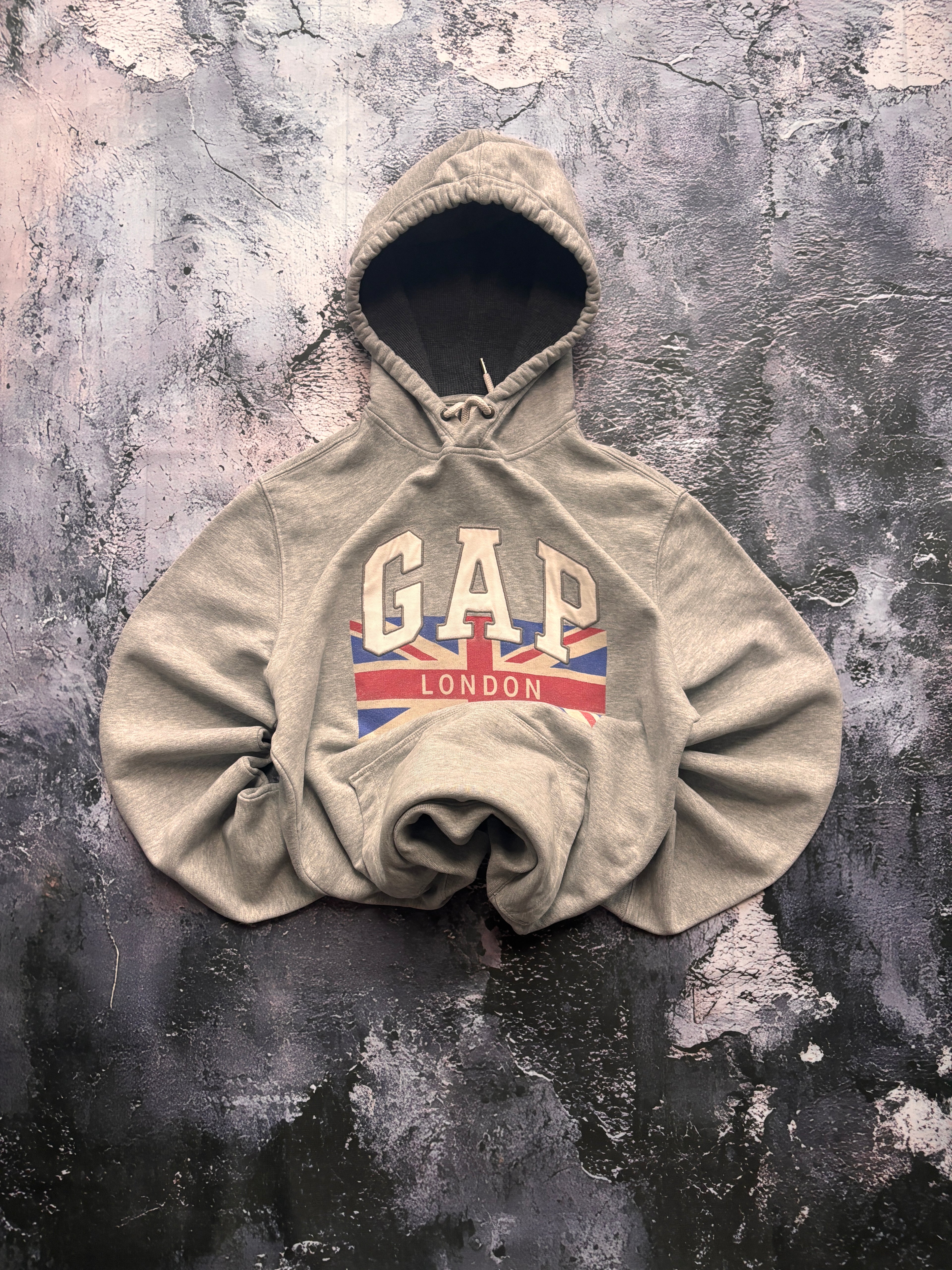 BLUZA HOODIE GAP UK UNIKAT RETRO LONDON 90S DESING USA