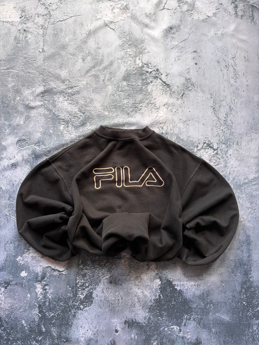 bluza hoodie czarna FILA vintage retro 90s