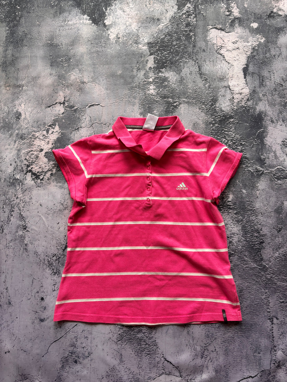 koszulka t shirt damski adidas w paski pink