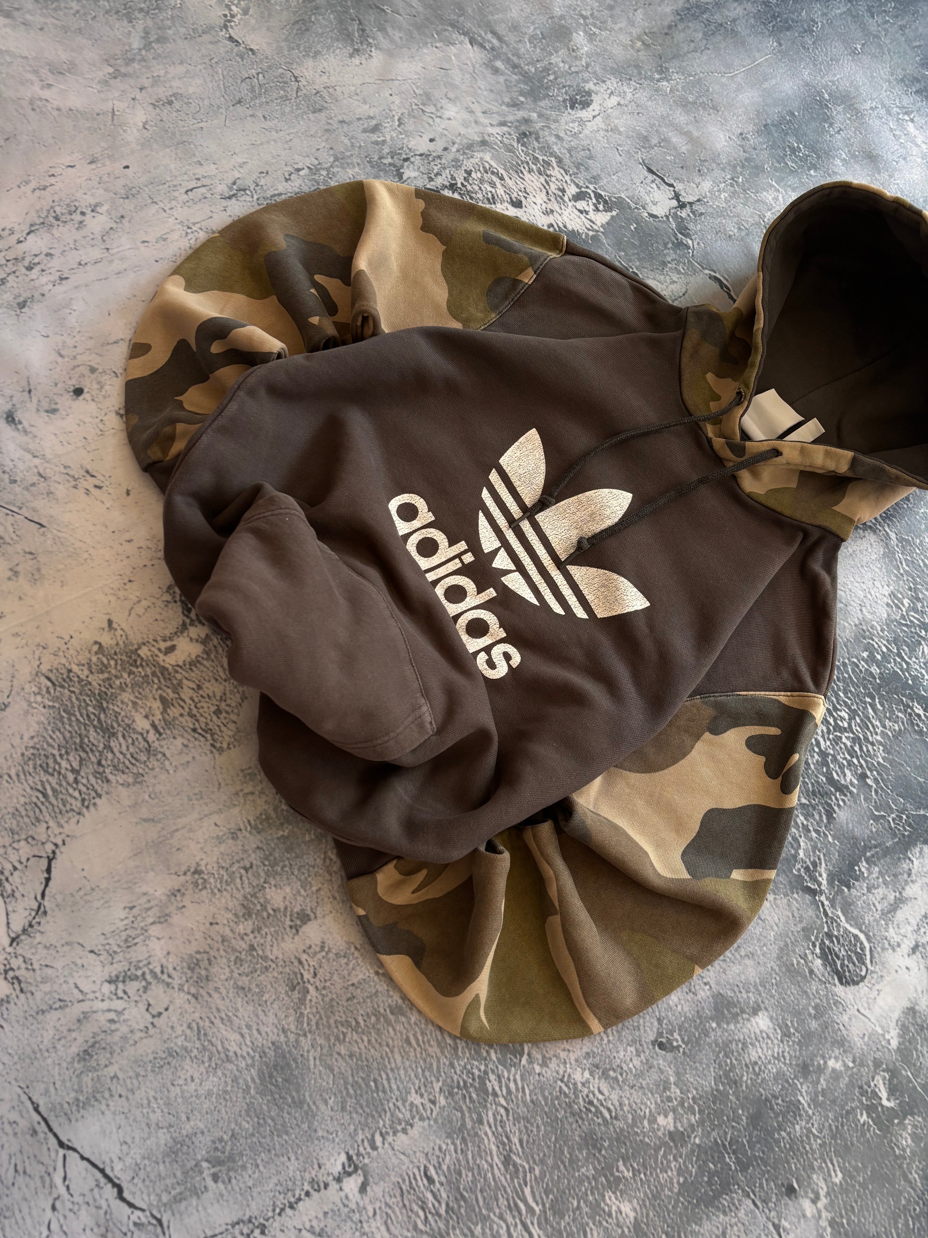 Bluza adidas camo oversize vintage oldschool retro 90s streetwear logo