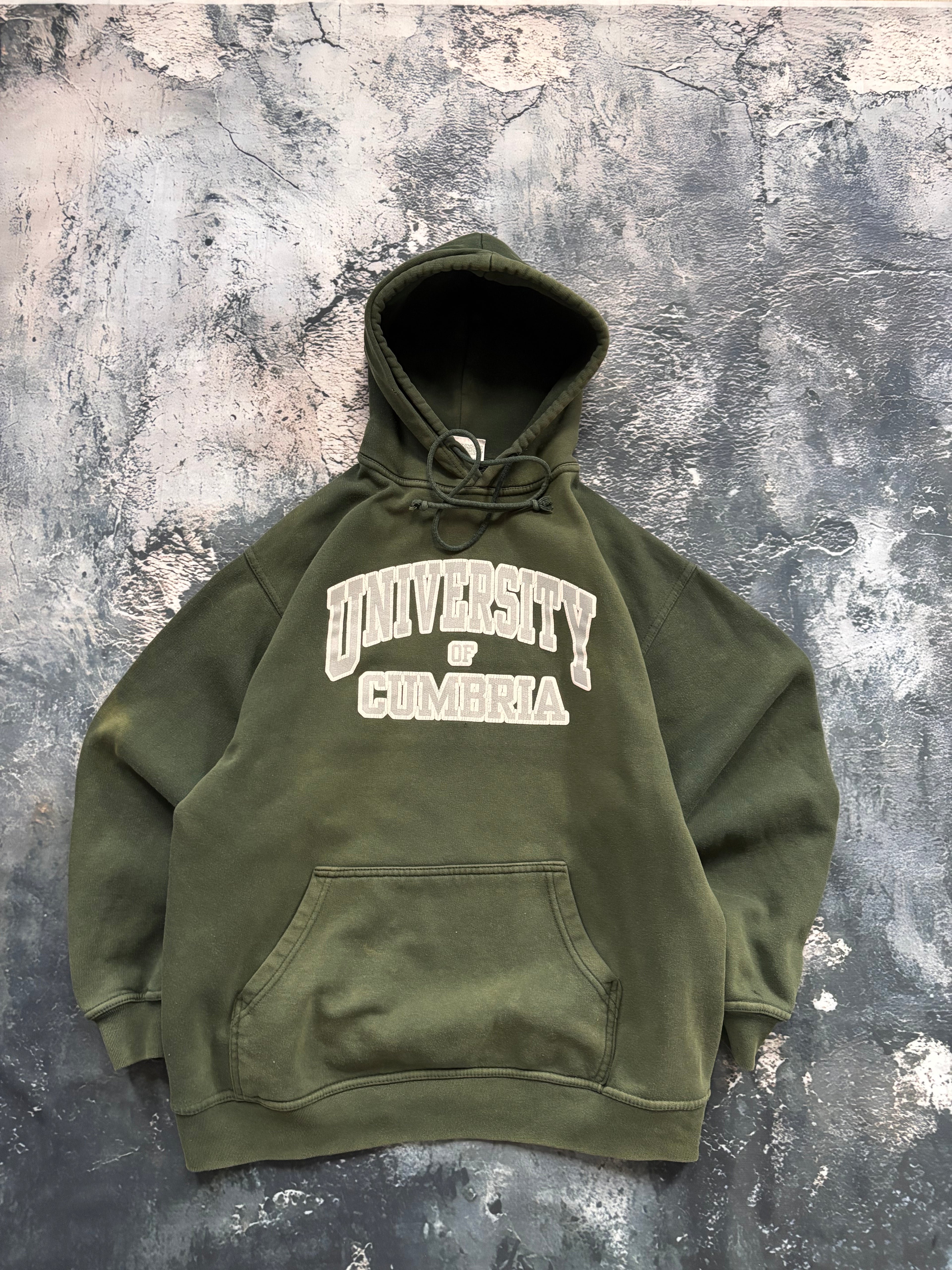 hoodie college ciemnozielony