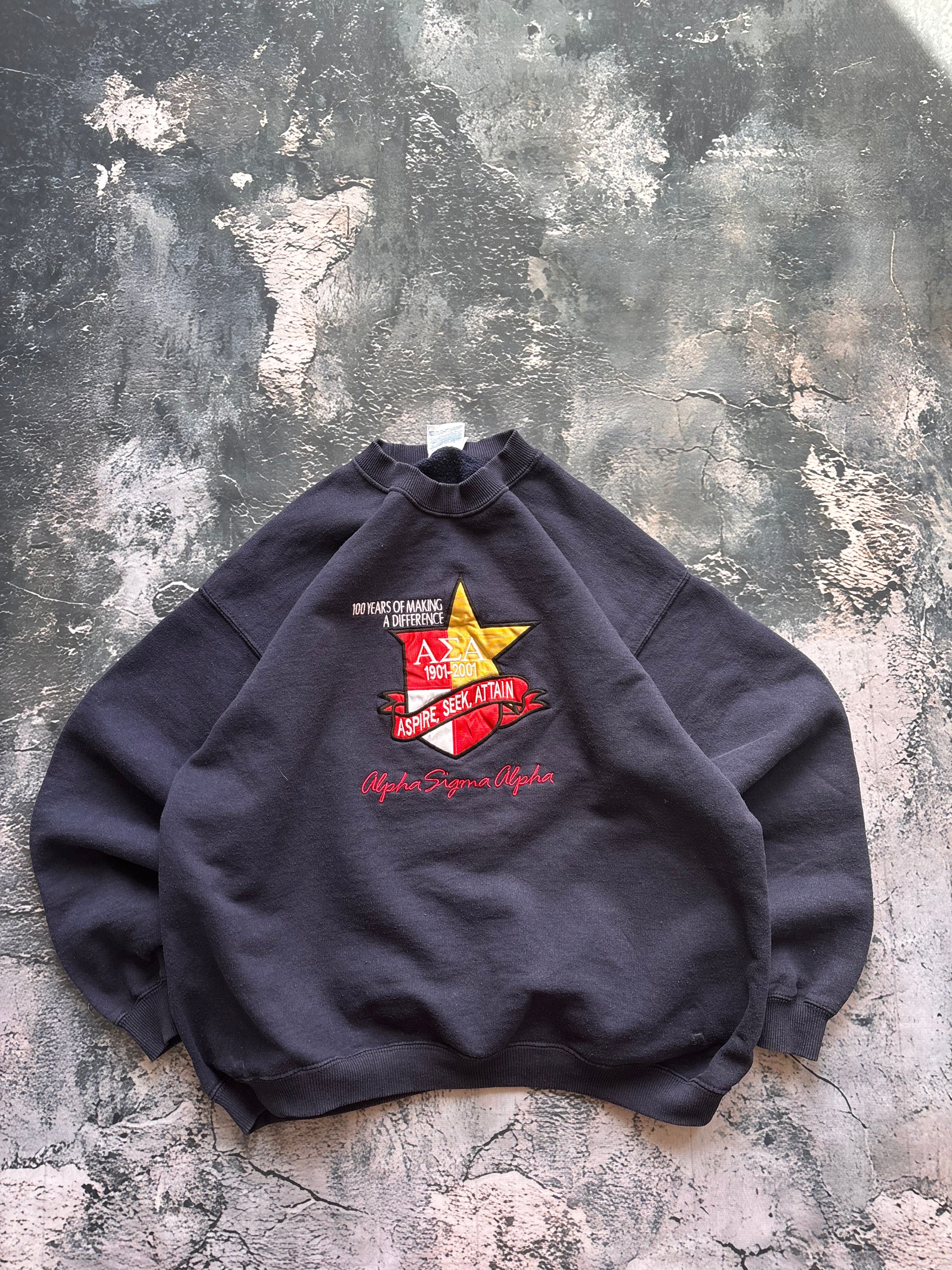 Bluza crewneck oversize vintage oldschool retro 90s streetwear basic