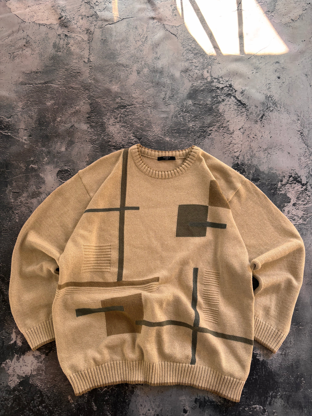 Sweter kremowy oversize