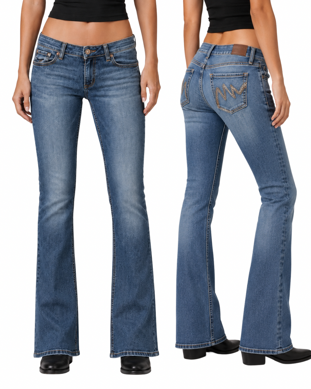 Jeans spodnie vintage retro granat